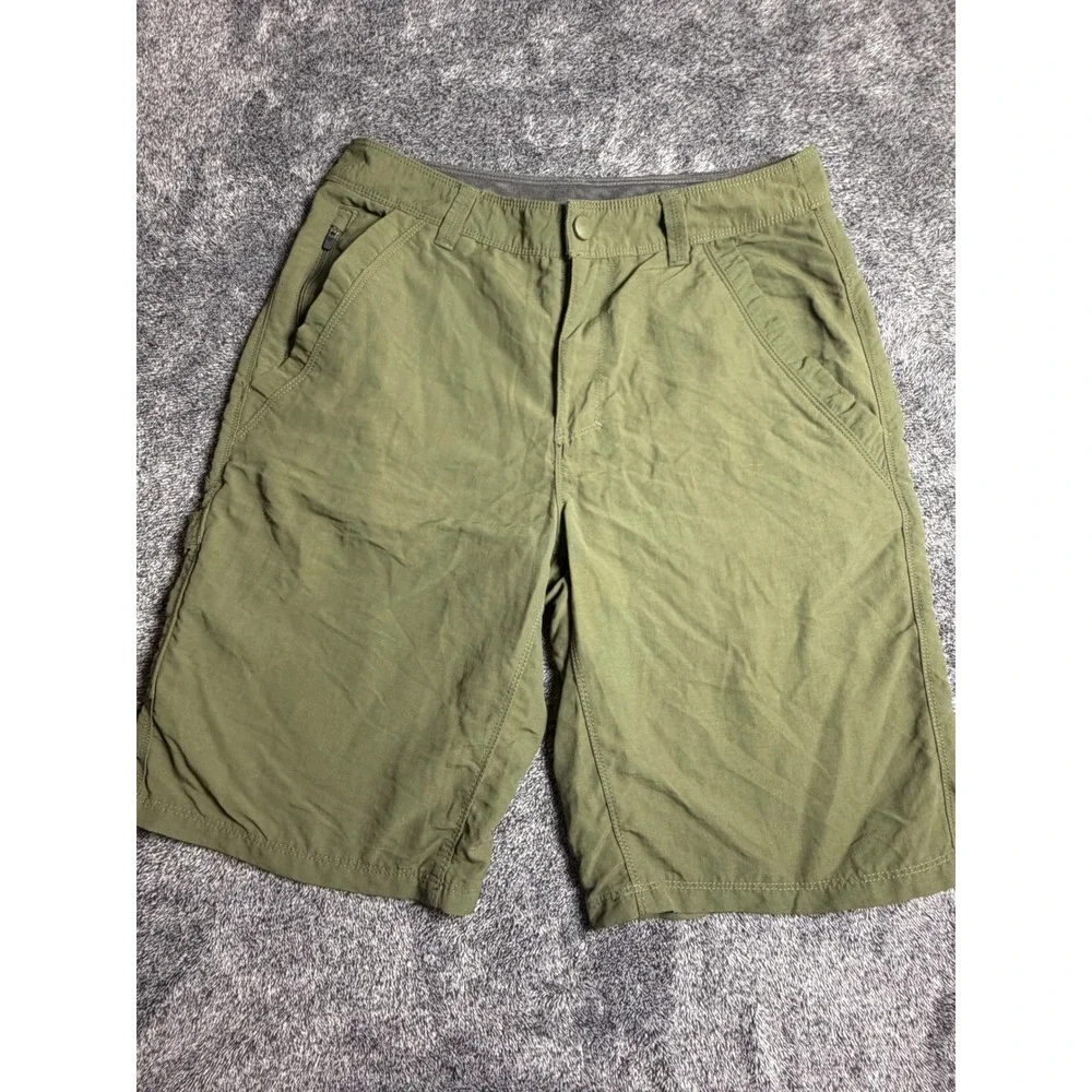 NordicTrack Mens Dark Olive Green Cargo Shorts Size 30